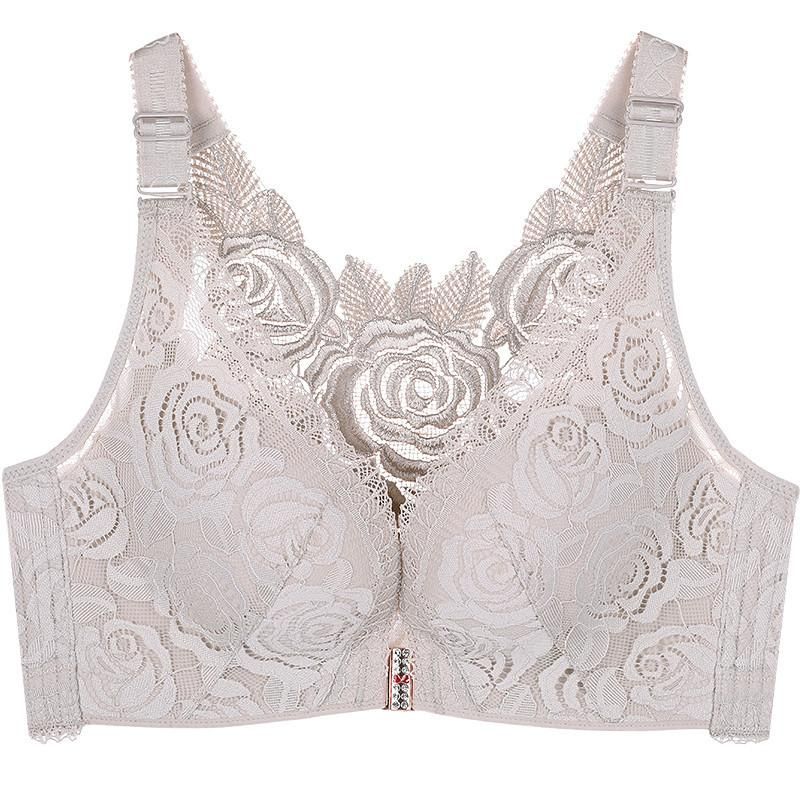 Pretty Front Closure Rose Bra