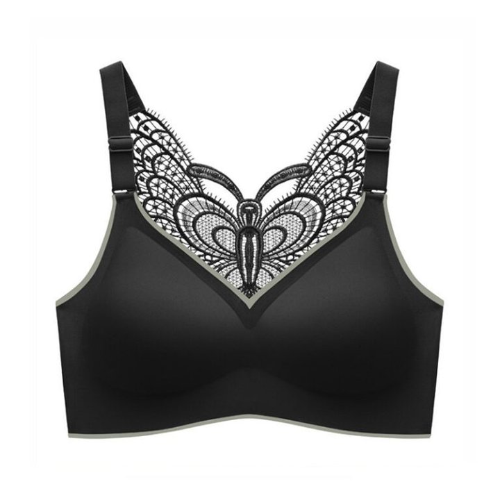 Butterfly Embroidery Wirefree Bra