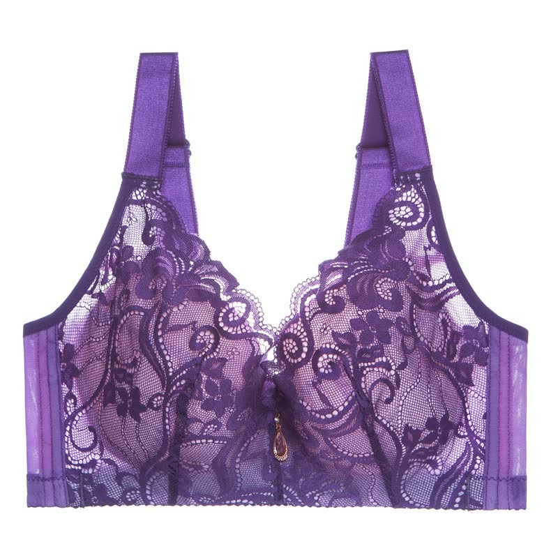 Lace Ultra-thin Large Size Bras Bralette Push-up Adjustable Women's Underwear