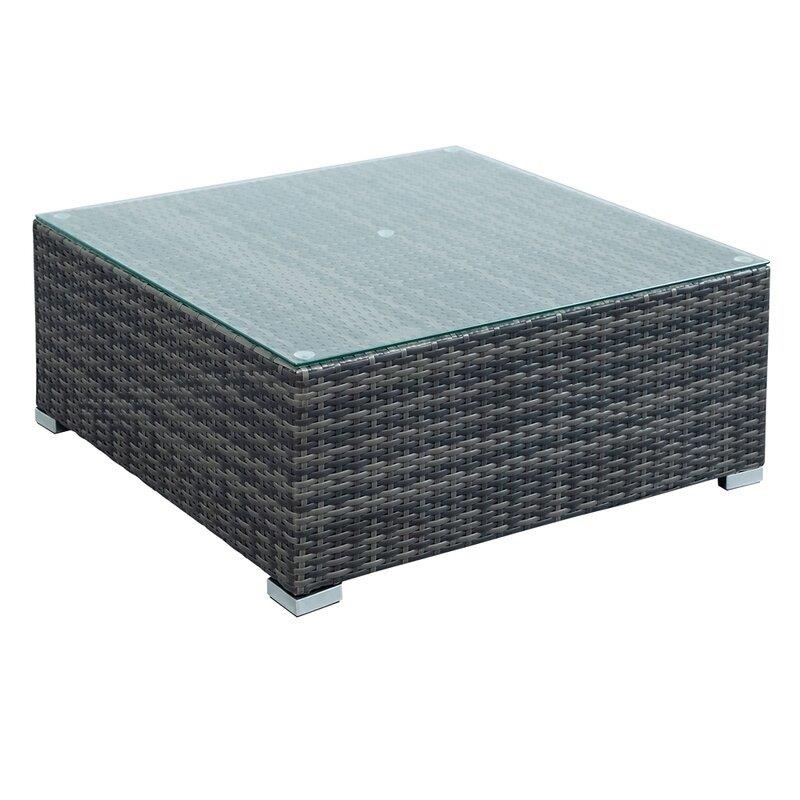 Woodside Wicker/Rattan 7 - Person Seating Group with Cushions