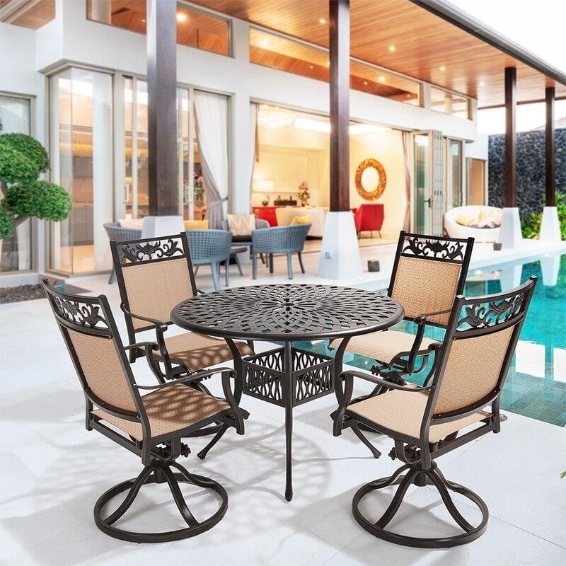 Vancleave Round 4 - Person 42'' Long Dining Set