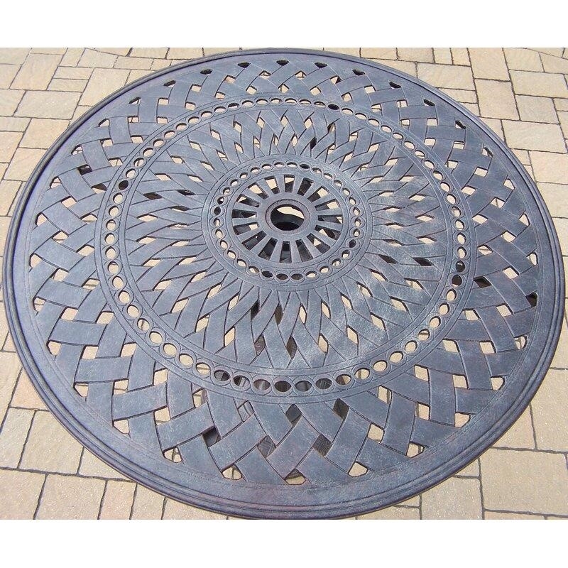 Vandyne Round 2 - Person 36'' Long Aluminum Bar Height Dining Set with Cushions