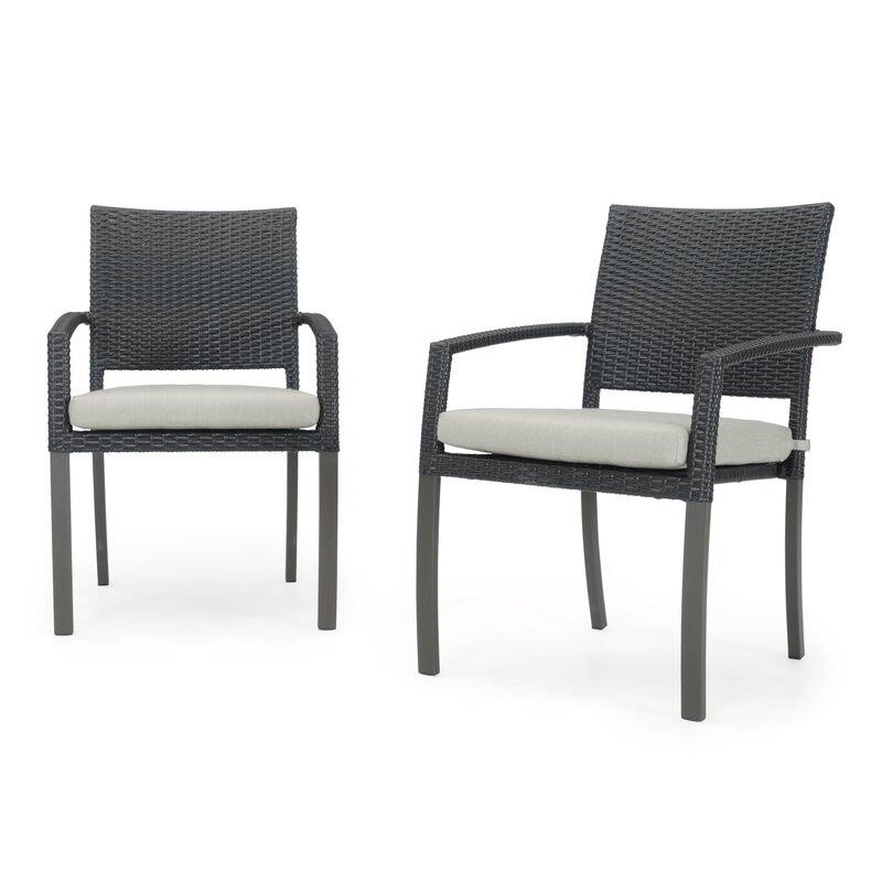 Kristine Rectangular 6 - Person 78'' Long Dining Set with Cushions