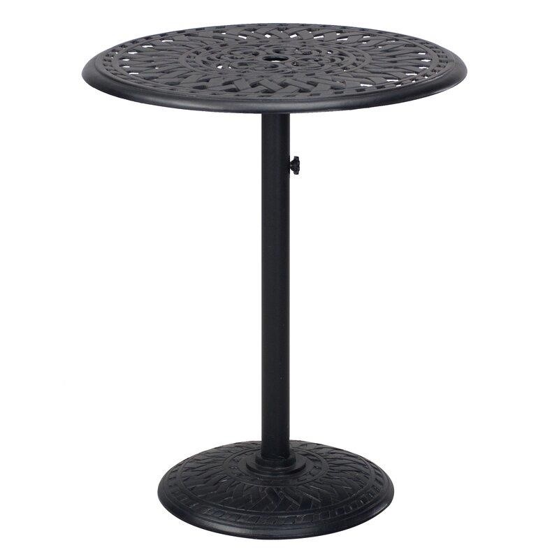 Waconia Round 2 - Person 30'' Long Aluminum Bar Height Dining Set with Cushions