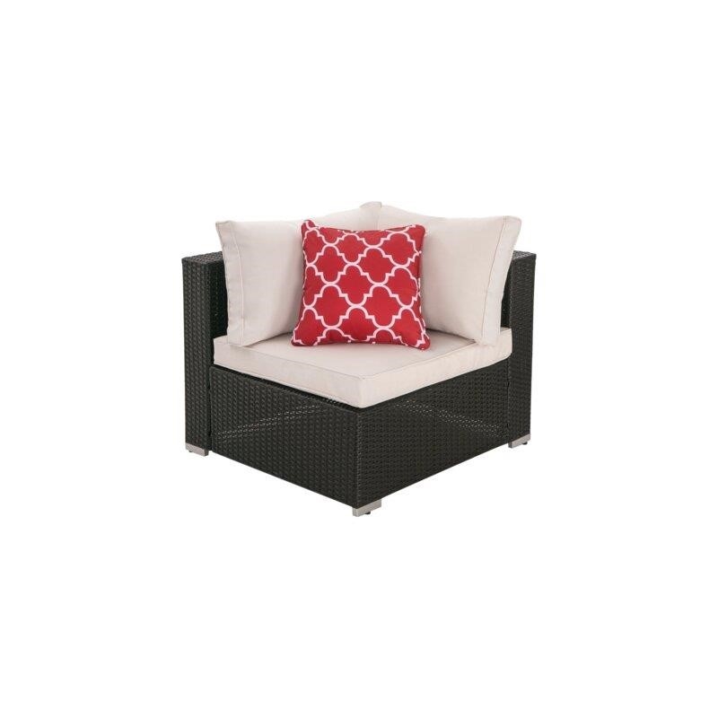 Jaelyn Wicker/Rattan 6 - Person Seating Group with Cushions