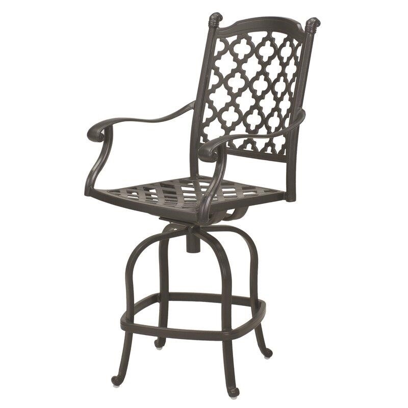 Waconia Round 2 - Person 30'' Long Aluminum Bar Height Dining Set with Cushions