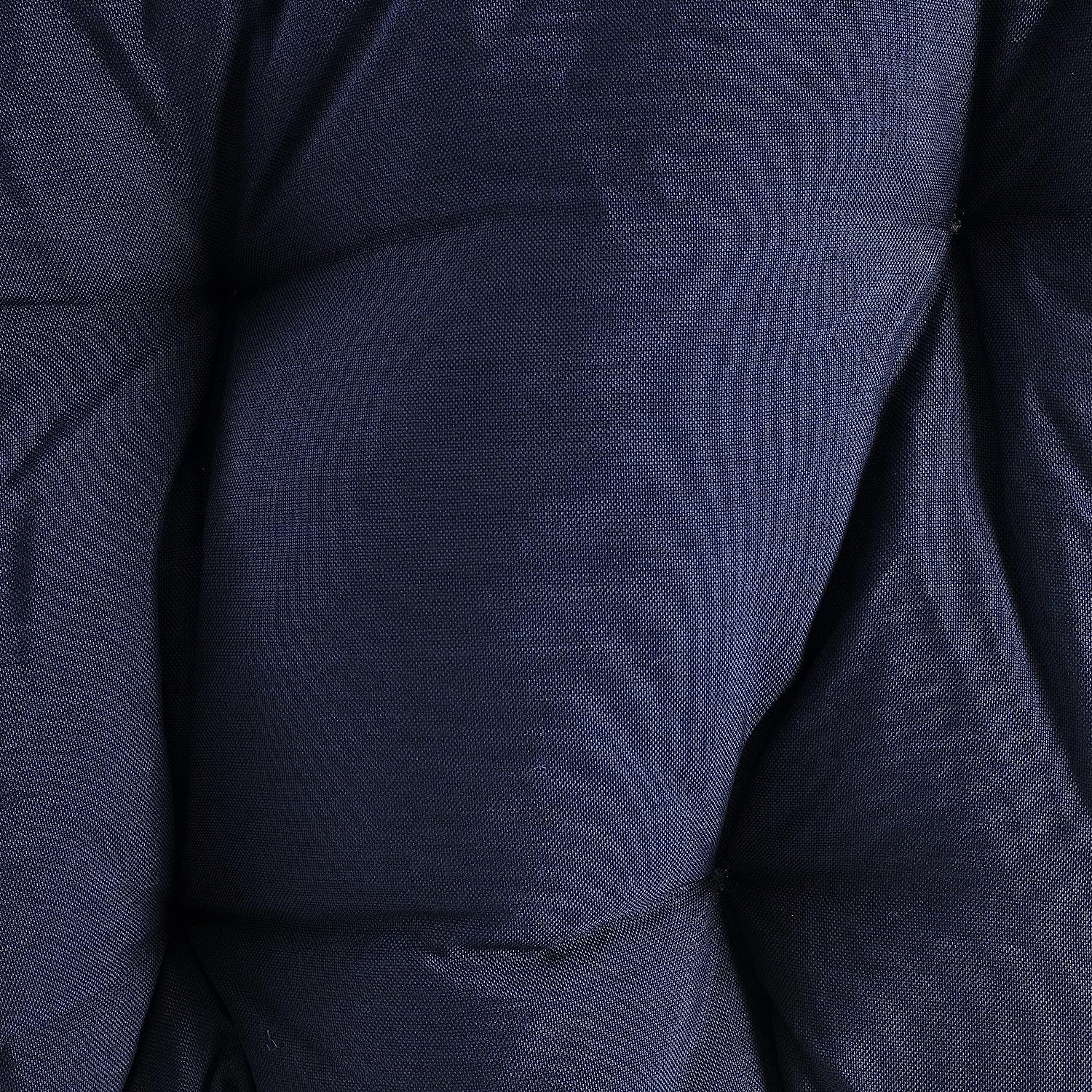 Ulax Furniture Egg Chair, Hanging Swing Chair with Stand, Hanging Lounge Chair, Outdoor Patio Wicker Tear Drop Hammock Chair with Cushion (Navy)