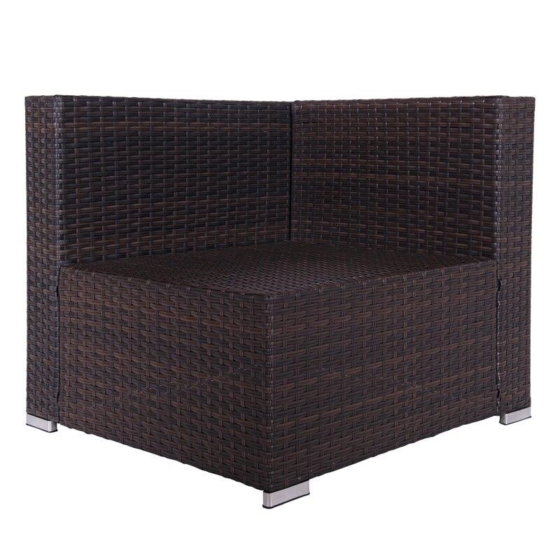 Jahala Wicker/Rattan 6 - Person Seating Group with Cushions