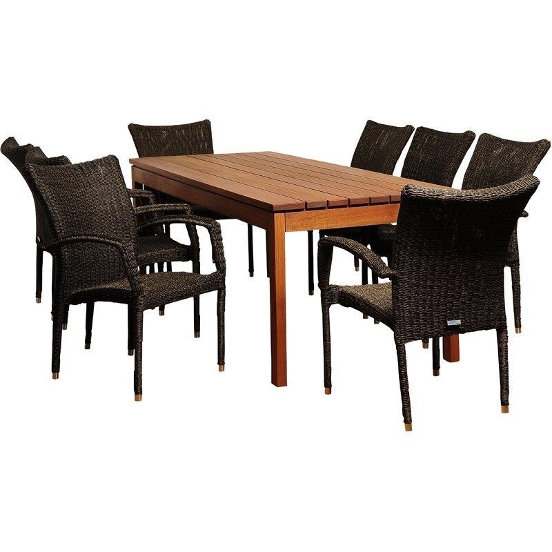 Decastro Rectangular 8 - Person 82.5'' Long Dining Set