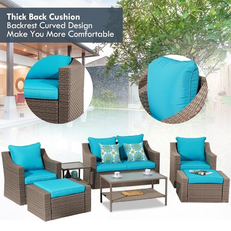 Hechavarria 6 - Person Seating Group with Cushions