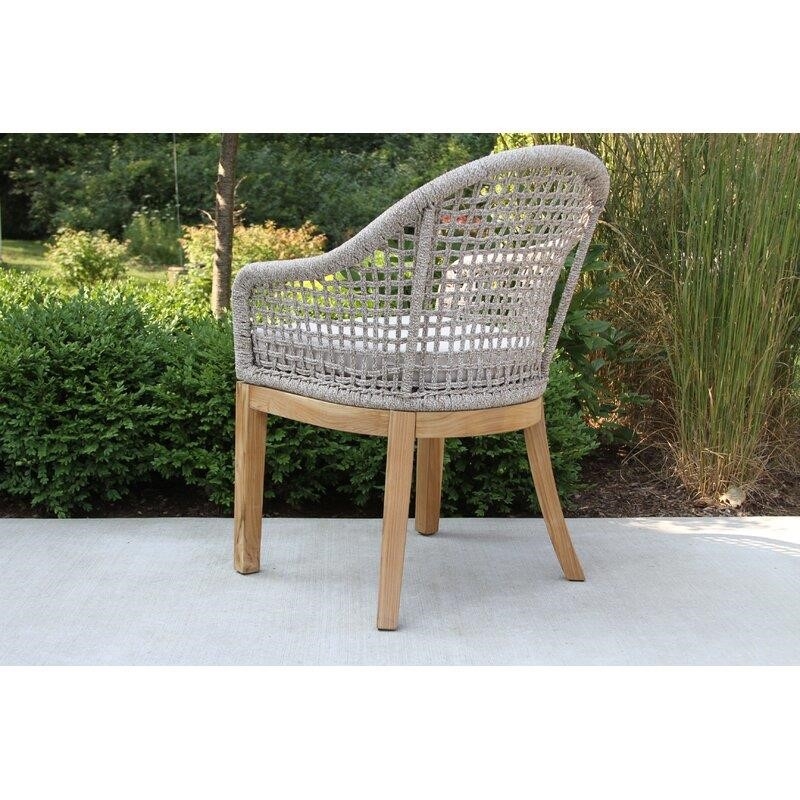 Hayden Solid Wood 2 - Person Seating Group with Sunbrella Cushions