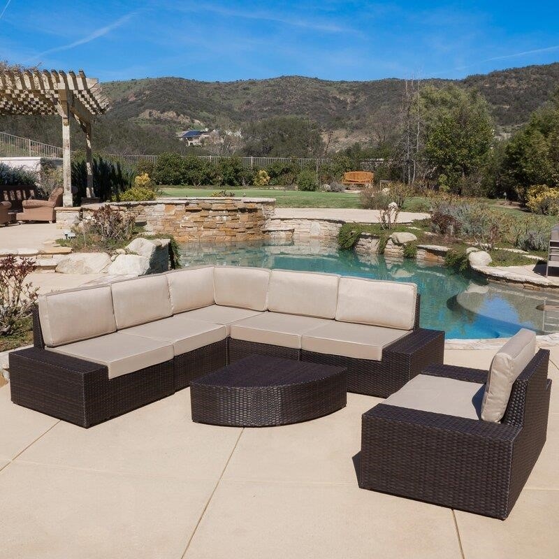 Graison Metal 5 - Person Seating Group with Cushions