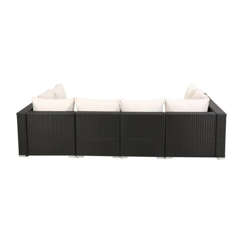 Jaelyn Wicker/Rattan 6 - Person Seating Group with Cushions