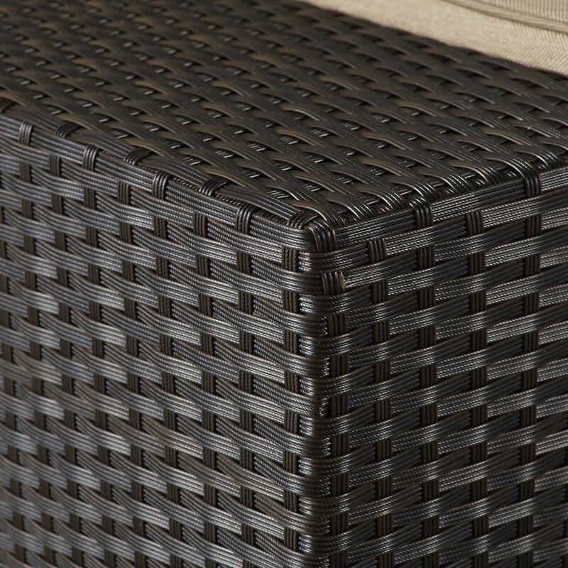 Caroline Wicker/Rattan 10 - Person Seating Group with Cushions