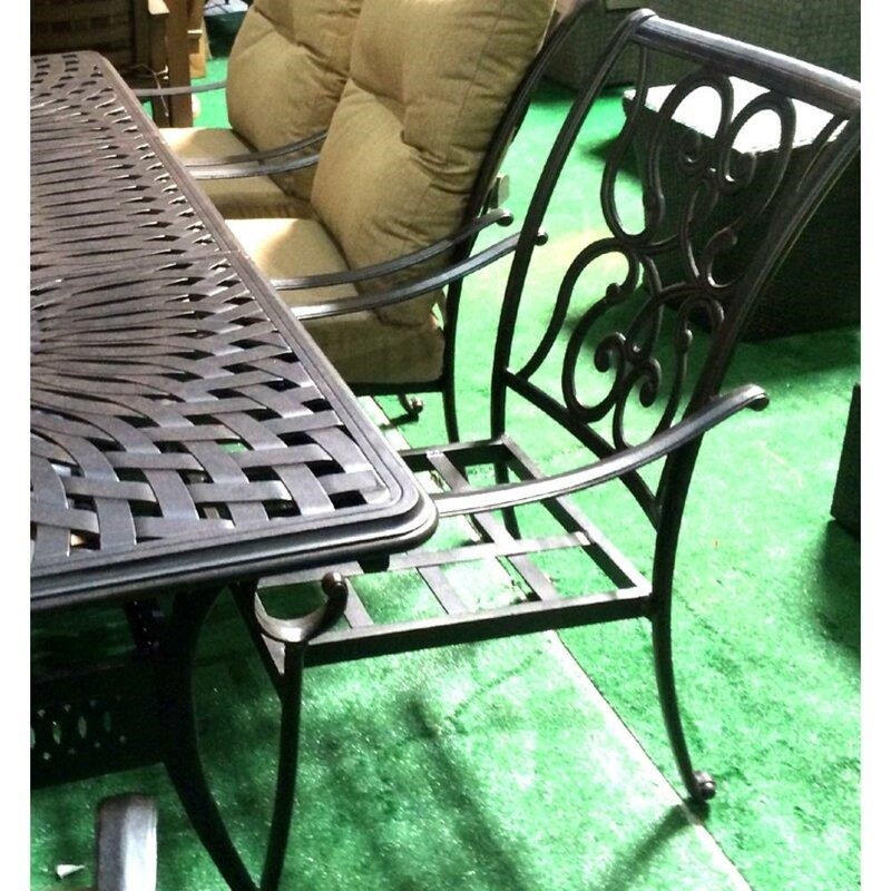 Poulson Rectangular 10 - Person 132'' Long Dining Set