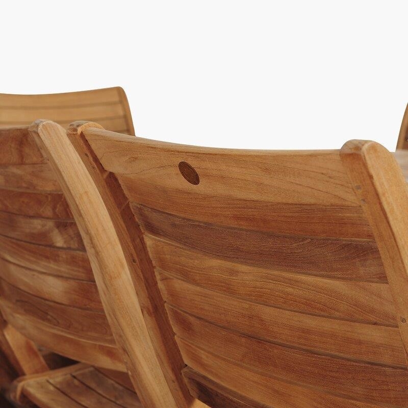 Decastro Rectangular 8 - Person 87'' Long Teak Dining Set