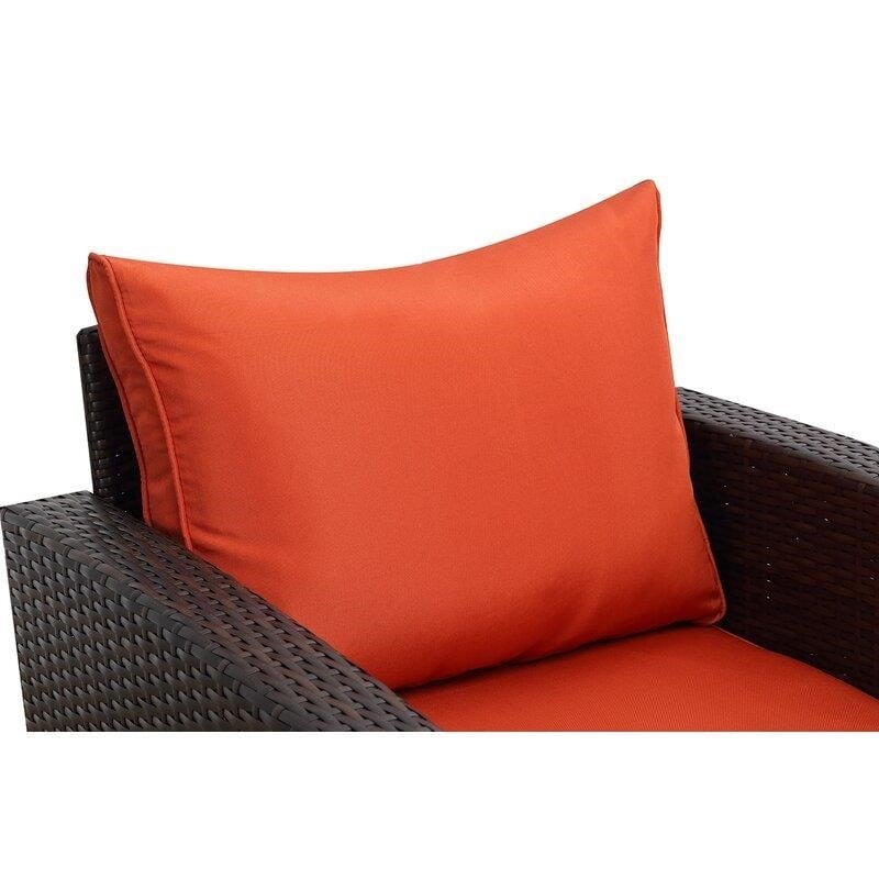 Connor Wicker/Rattan 6 - Person Seating Group with Cushions