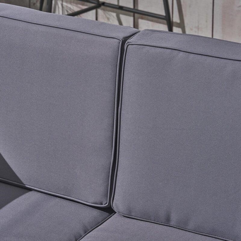 Patson Solid Wood 4 - Person Seating Group with Cushions