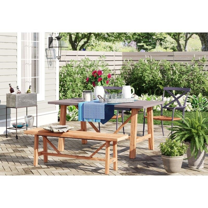 Desborough Rectangular 4 - Person 63'' Long Dining Set