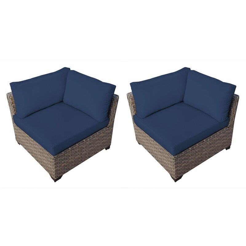 Rochford Wicker/Rattan 7 - Person Seating Group with Cushions