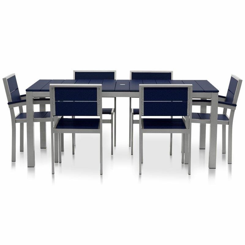 Fiona Rectangular 6 - Person 72'' Long Dining Set