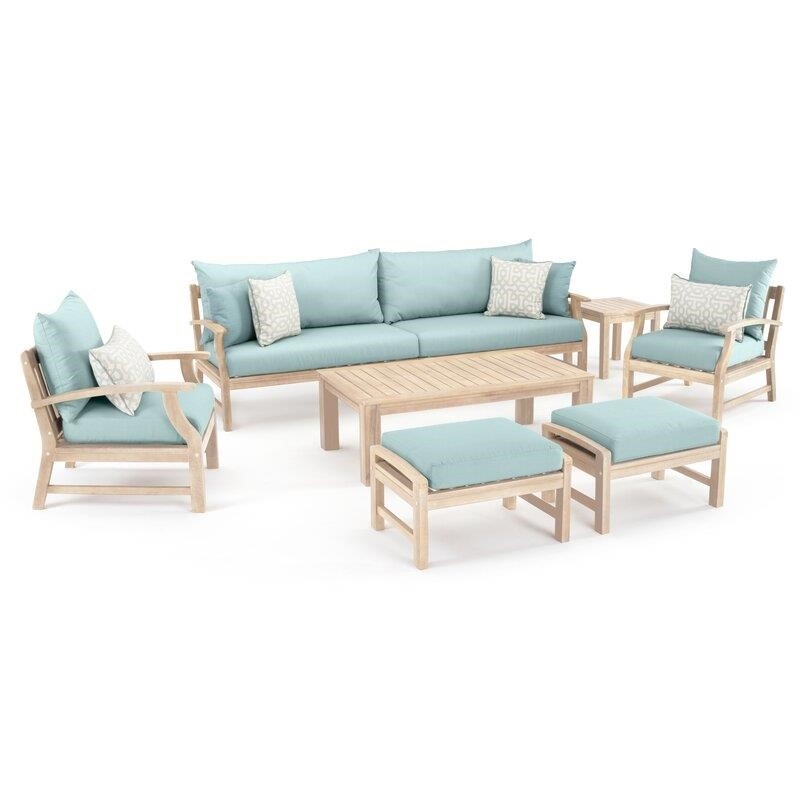 Mcclellan Solid Wood 6 - Person Seating Group with Cushions