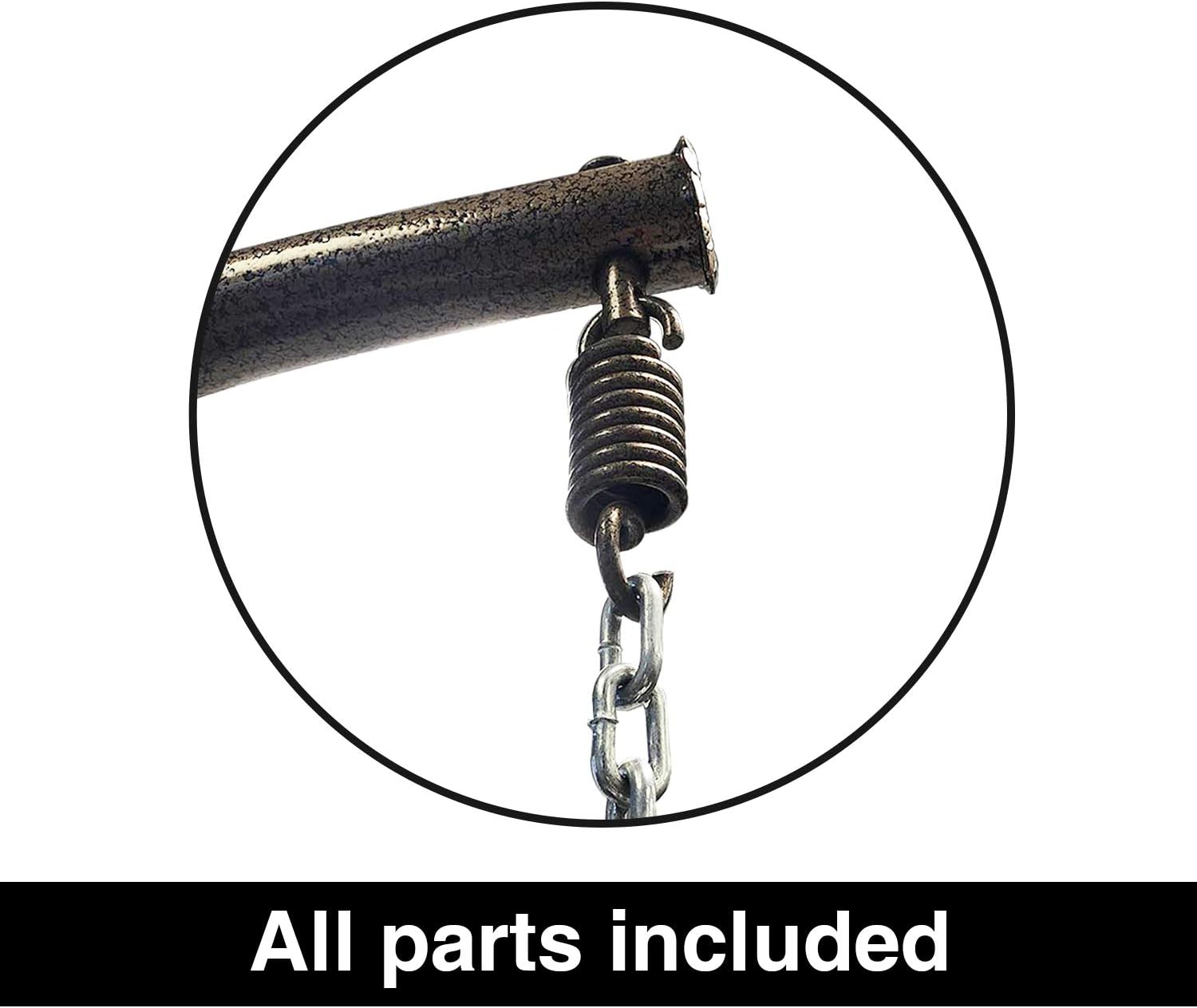 J.M.Deco Porch Swing Chair with Stand, Cushion & Pillow, Goldden Egg Rattan Wicker Swing Hanging Chair, Hammock Chair for Indoor, Outdoor, Garden, Backyard & Patio