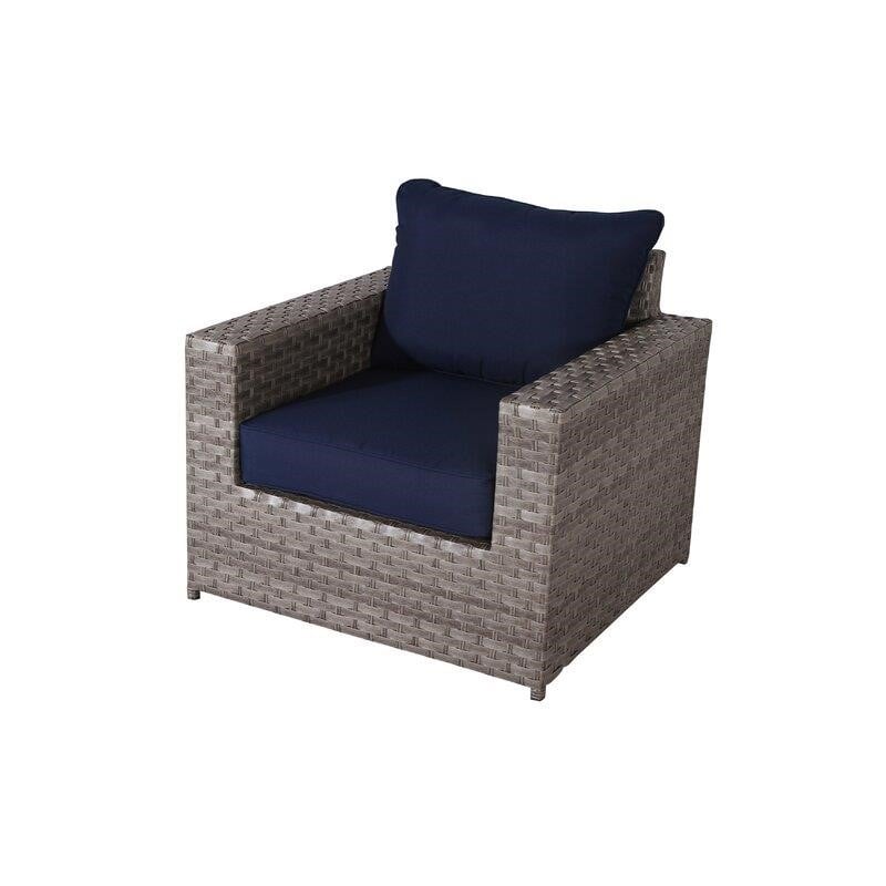 Kordell Wicker/Rattan 6 - Person Seating Group with Cushions