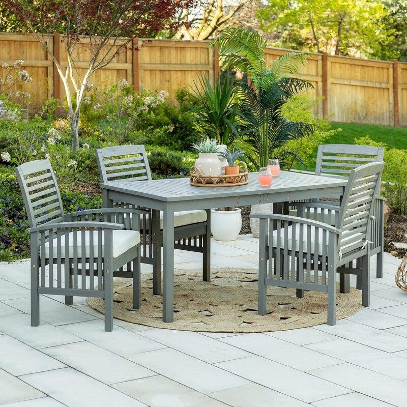 Diboll Rectangular 4 - Person 58.12'' Long Dining Set with Cushions