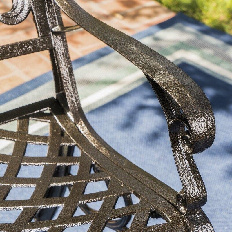 Raby Oval 6 - Person 61'' Long Aluminum Dining Set