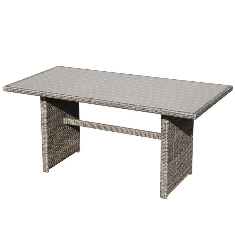 Binpal 7 Piece Rattan Sectional Seating Group with Cushions