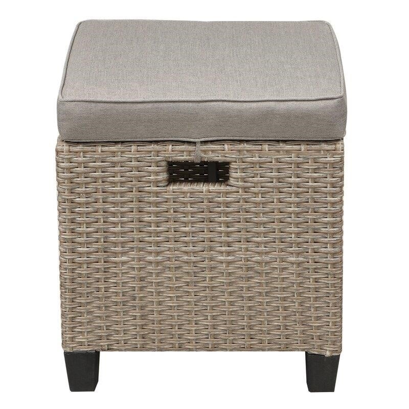 Bradyn Wicker/Rattan 7 - Person Seating Group with Cushions