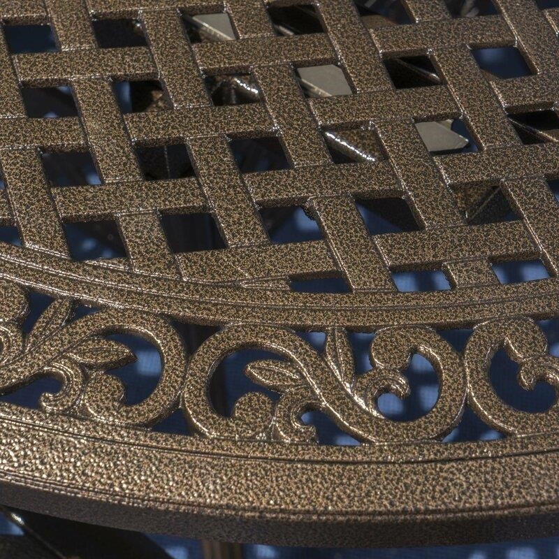 Raby Oval 6 - Person 61'' Long Aluminum Dining Set