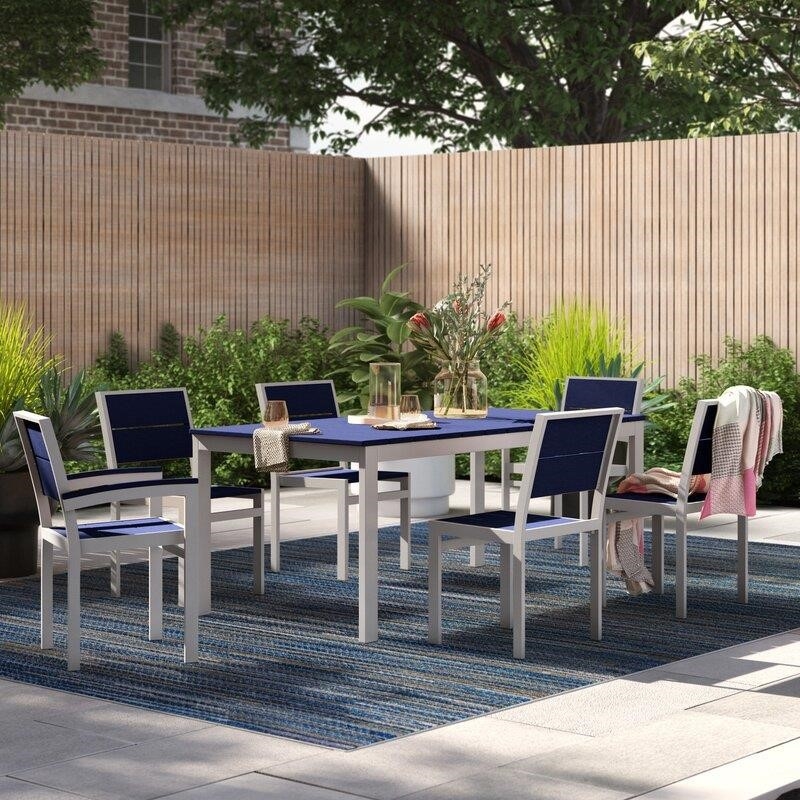 Fiona Rectangular 6 - Person 72'' Long Dining Set