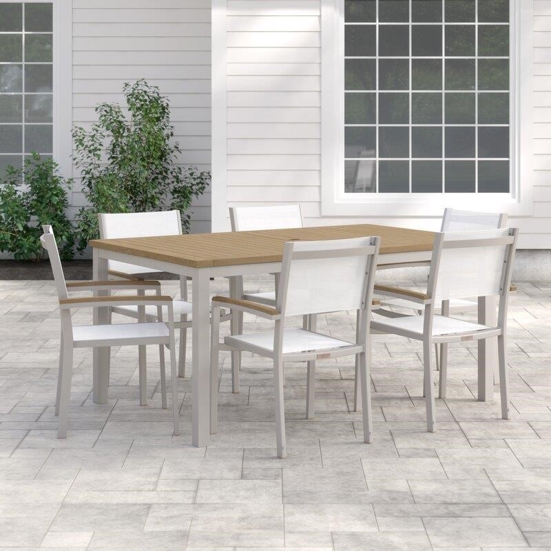 Mckinnon Rectangular 6 - Person 63'' Long Dining Set