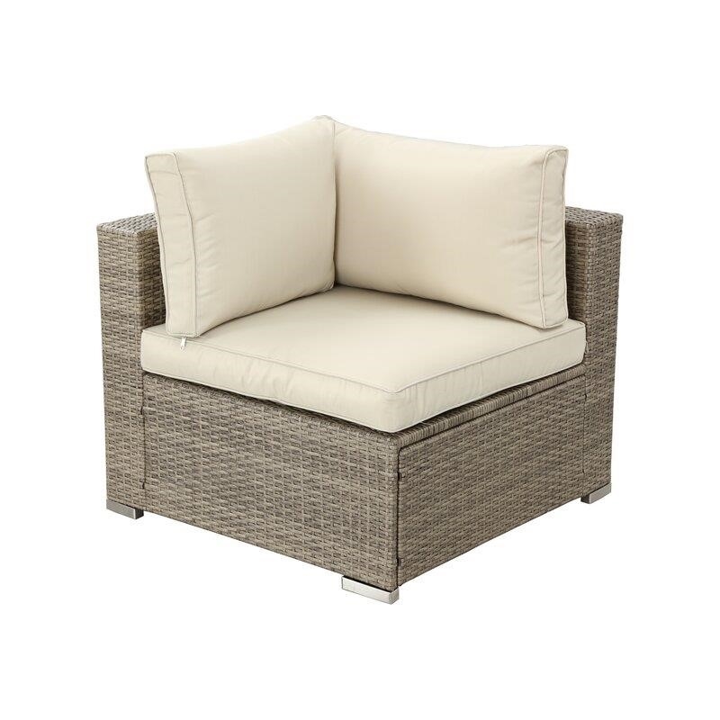 Wragby Wicker/Rattan 6 - Person Seating Group with Cushions