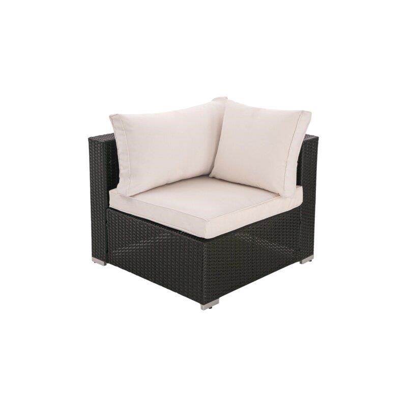 Jaelyn Wicker/Rattan 6 - Person Seating Group with Cushions