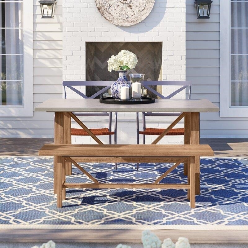 Desborough Rectangular 4 - Person 63'' Long Dining Set