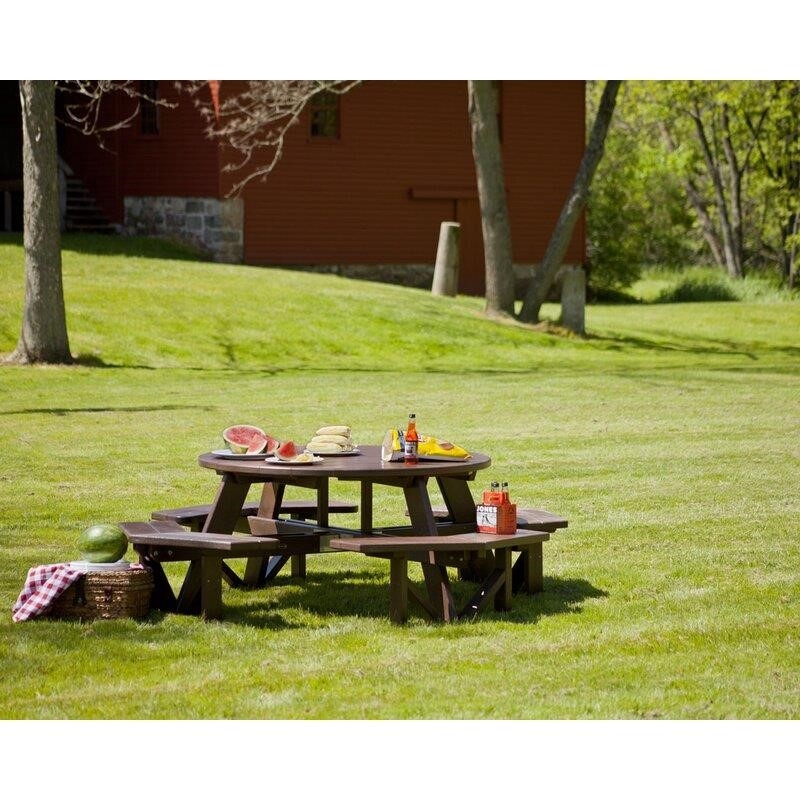 Park Round 89'' Long Picnic Table