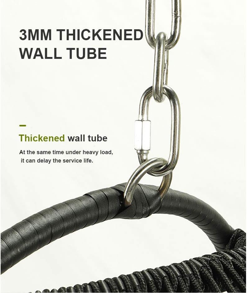 JOYBASE Hanging Egg Chair with Stand, Outdoor Wicker Rattan Egg Swing Chair with Stand and Cushion for Indoor Outdoor Bedroom Patio Garden (Grey/Black)