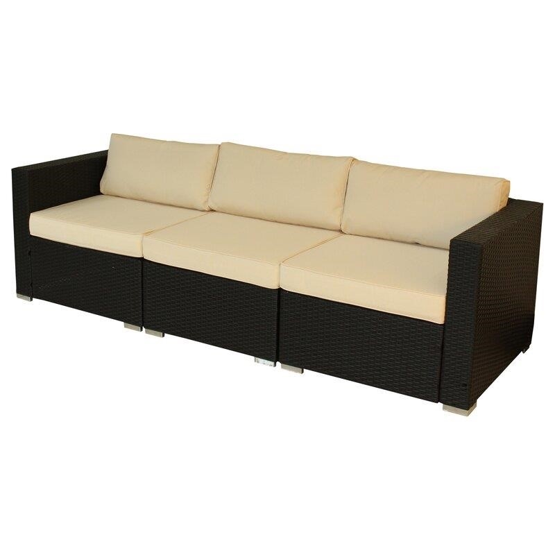 Epley Wicker/Rattan 9 - Person Seating Group with Cushions