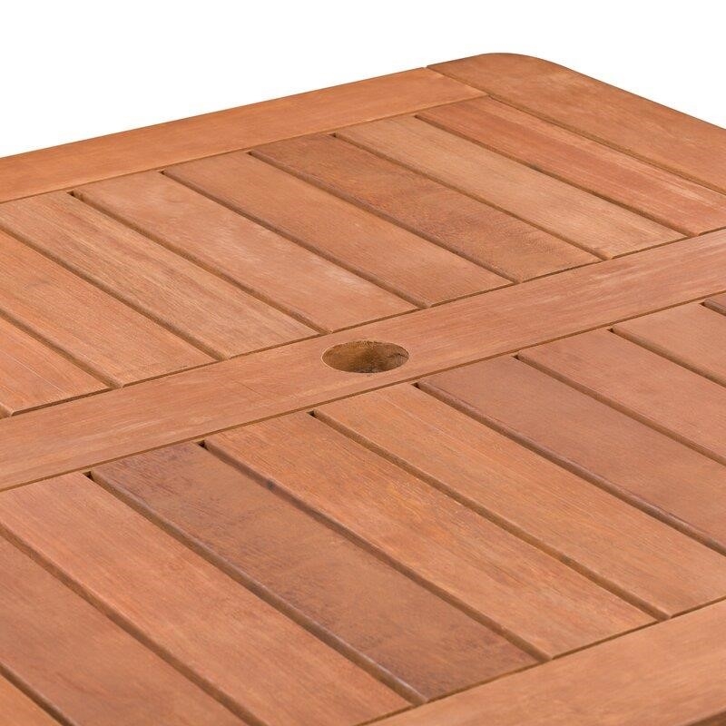 Katishia Square 4 - Person 35.5'' Long Bar Height Dining Set with Cushions