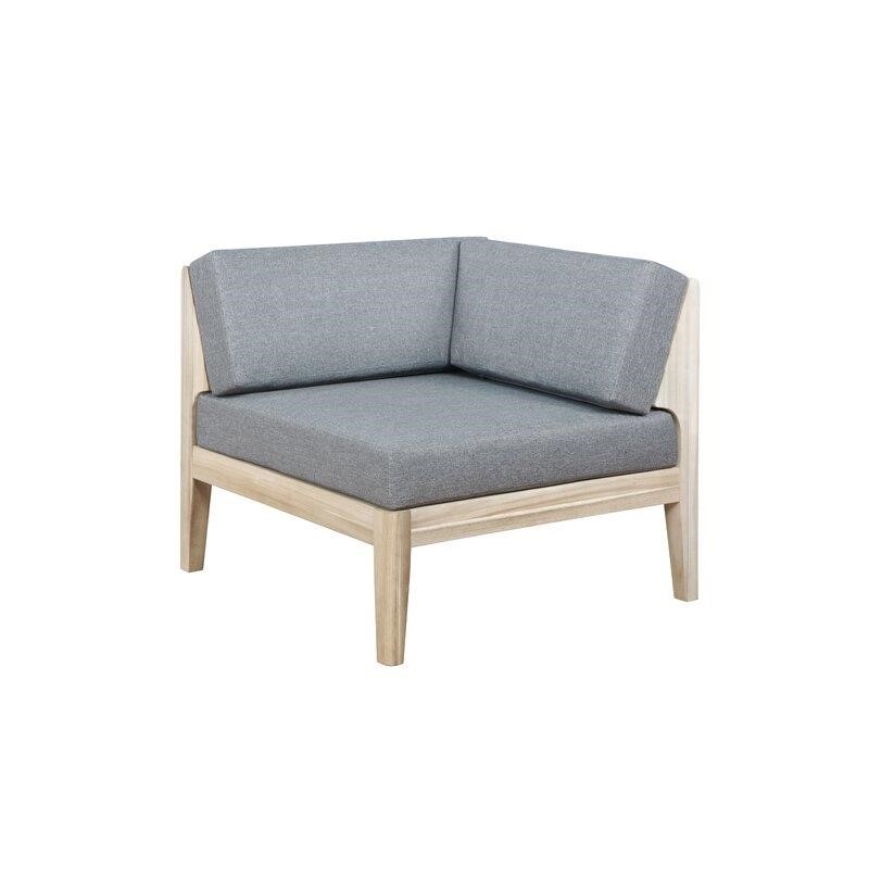 Dalia Solid Wood 5 - Person Seating Group with Cushions