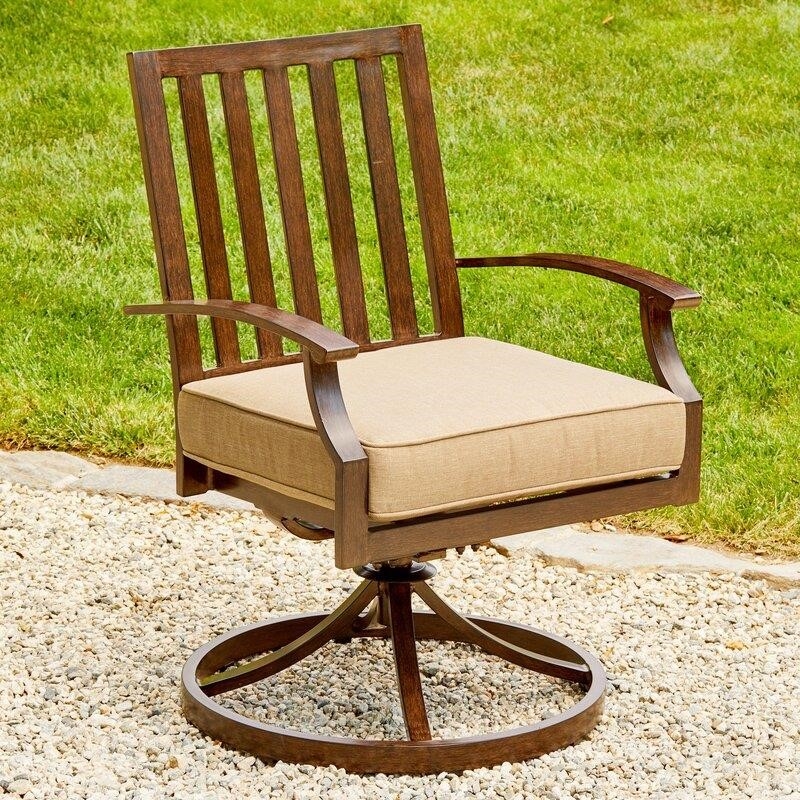 Higden Rectangular 6 - Person 70.1'' Long Aluminum Dining Set with Cushions