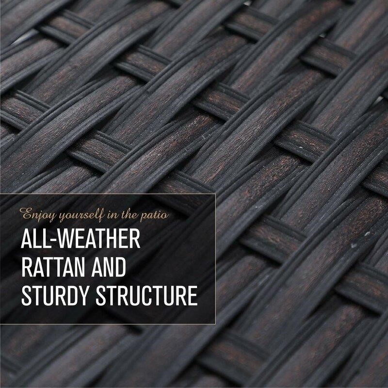 Mordecai Wicker/Rattan 6 - Person Seating Group with Cushions