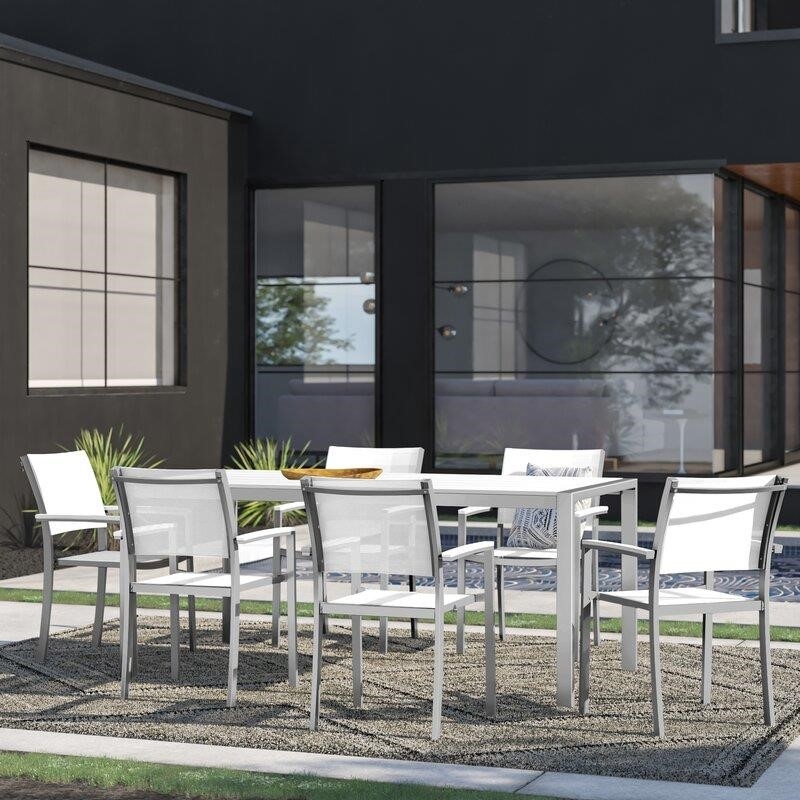 Rectangular 6 - Person 71'' Long Dining Set