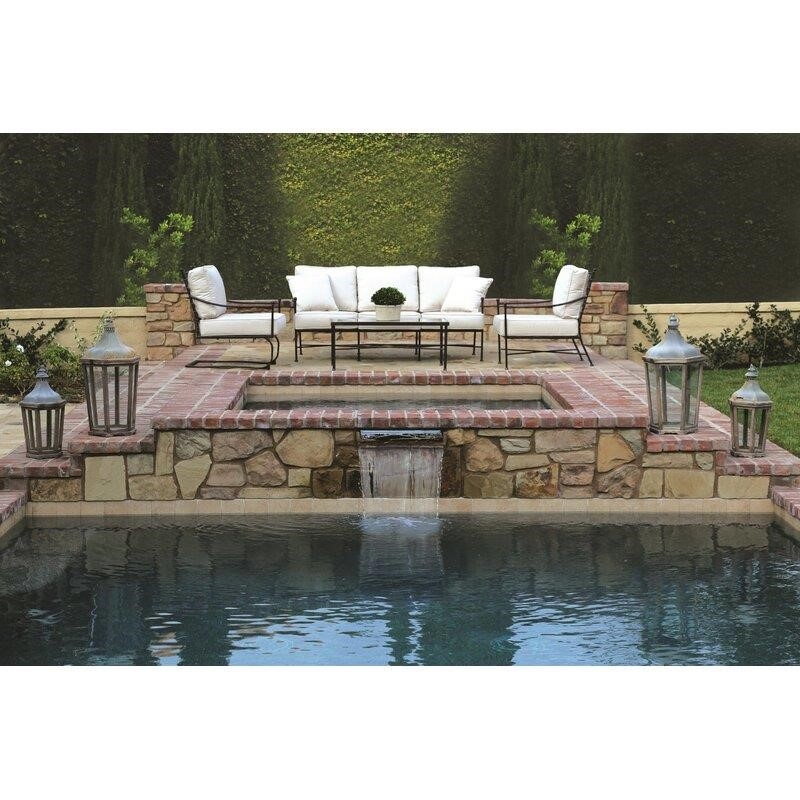 Lucier Metal 5 - Person Seating Group with Sunbrella Cushions