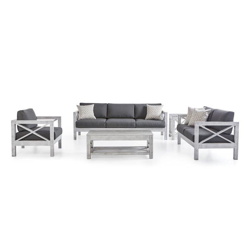 Abbi-Rose 6 - Person Seating Group with Sunbrella Cushions