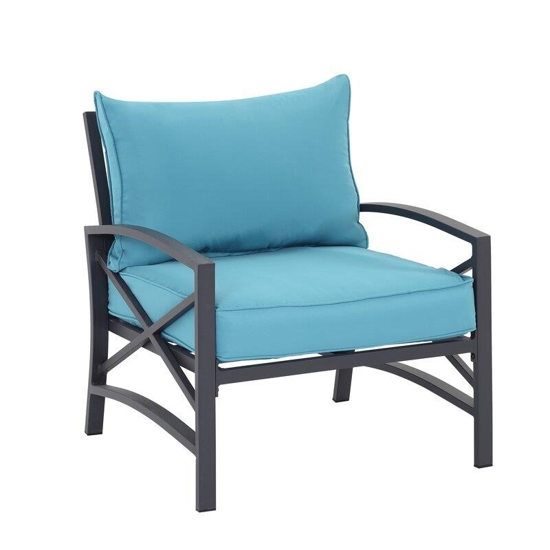 Metal 4 - Person Seating Group with Cushions