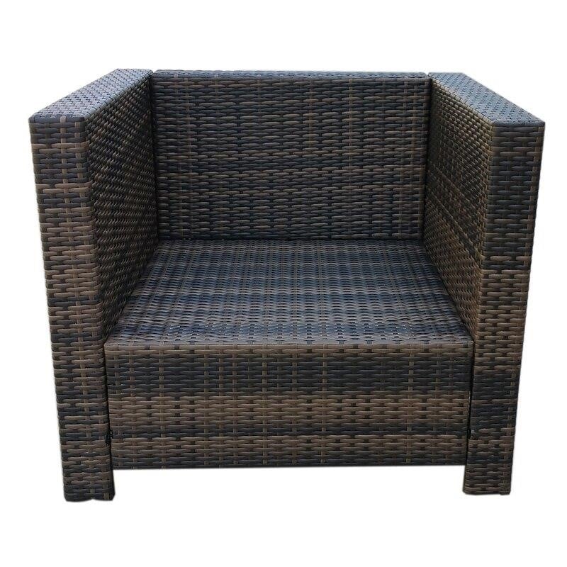 Wicker/Rattan 4 - Person Seating Group with Cushions